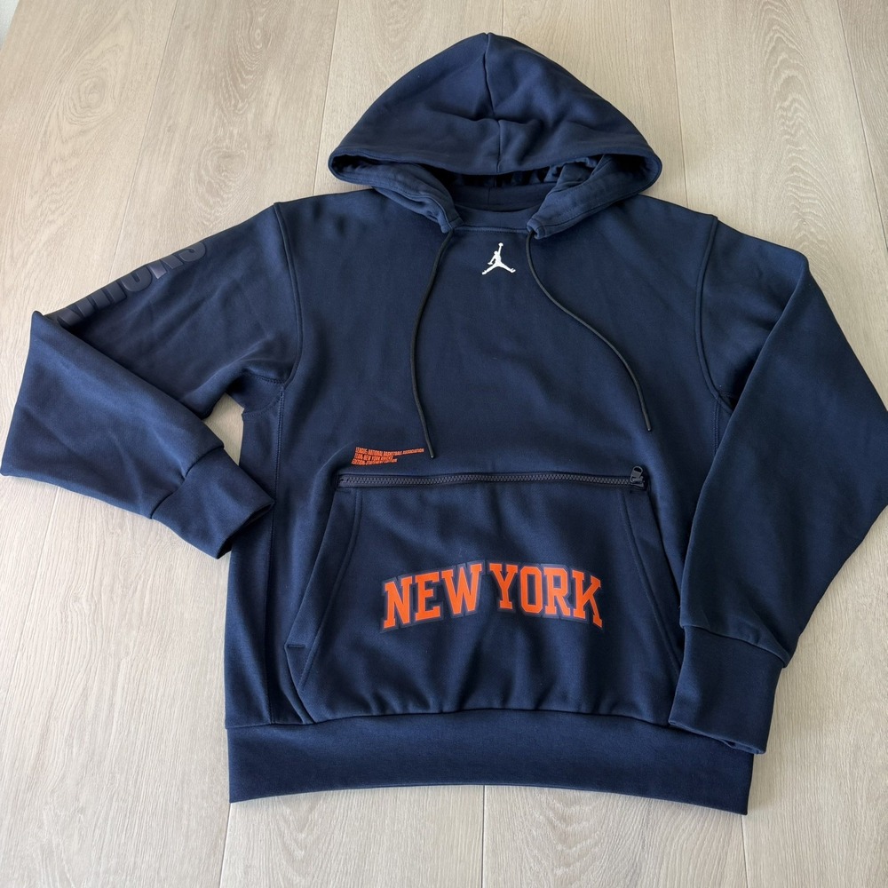 Nike Jordan Hoodie NBA New York Knicks Team Issue Statement Edition Mens S Small